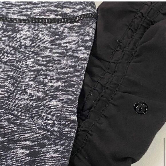 Lululemon Wunder Under Pant *Stirrup Dramatic Static White Black / Black C34 - Picture 10 of 12